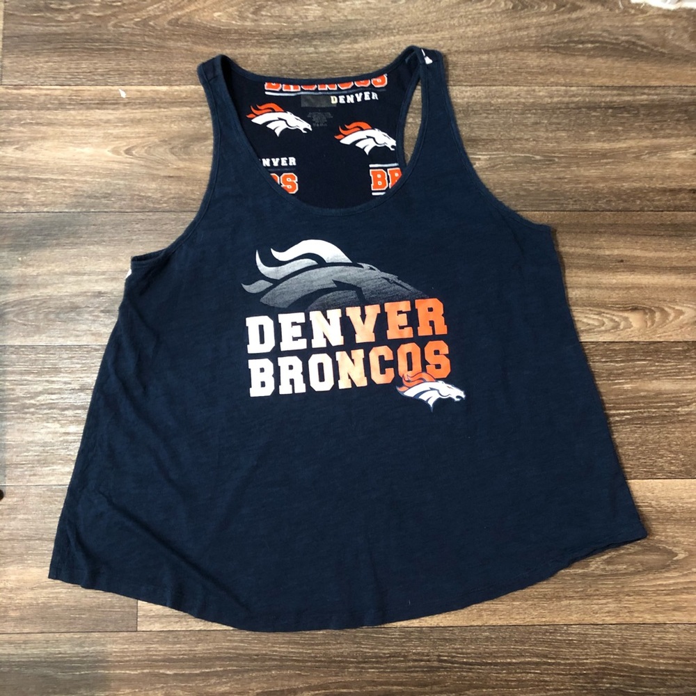 Denver Broncos Women’s Shirt  Navy blue and Orange